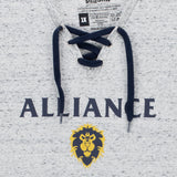 World of Warcraft Alliance Logo Women's Grey T-Shirt - Close Up View