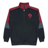 World of Warcraft Horde Black 1/4 Zip Logo Sweatshirt - Front View