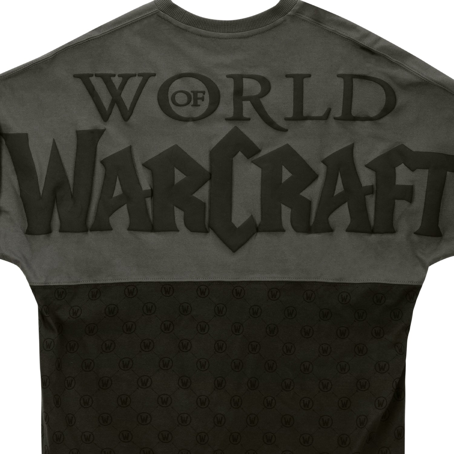 World of Warcraft Billboard Long Sleeve Grey T-Shirt - Close Up Back View