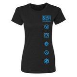 BlizzCon 2023 Commemorative Art Women's Black T-Shirt - Front View