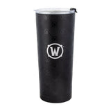 World of Warcraft Horde 709ml Stainless Steel Tumbler in Red and Black - Back View