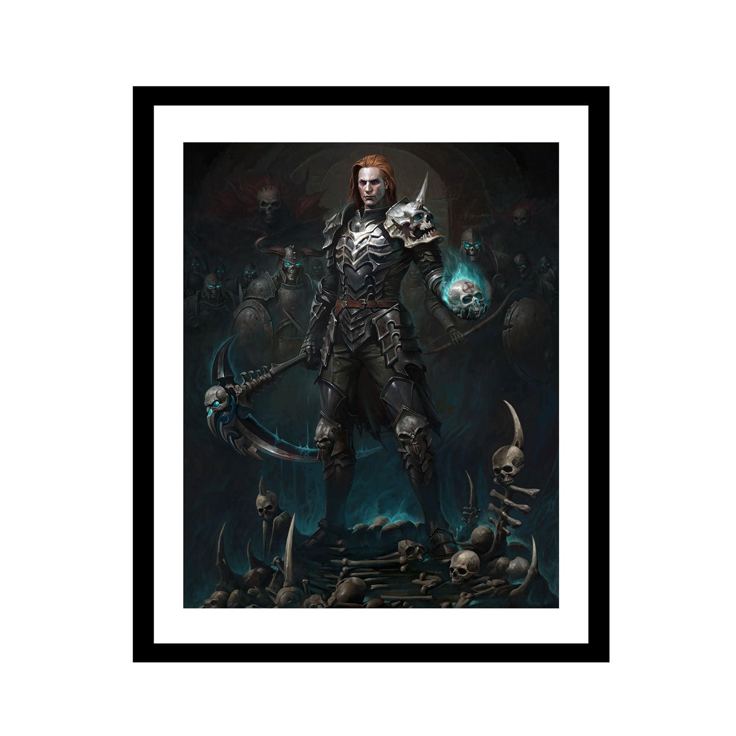 Diablo Necromancer 40.5 x 51 cm Framed Print - Front View
