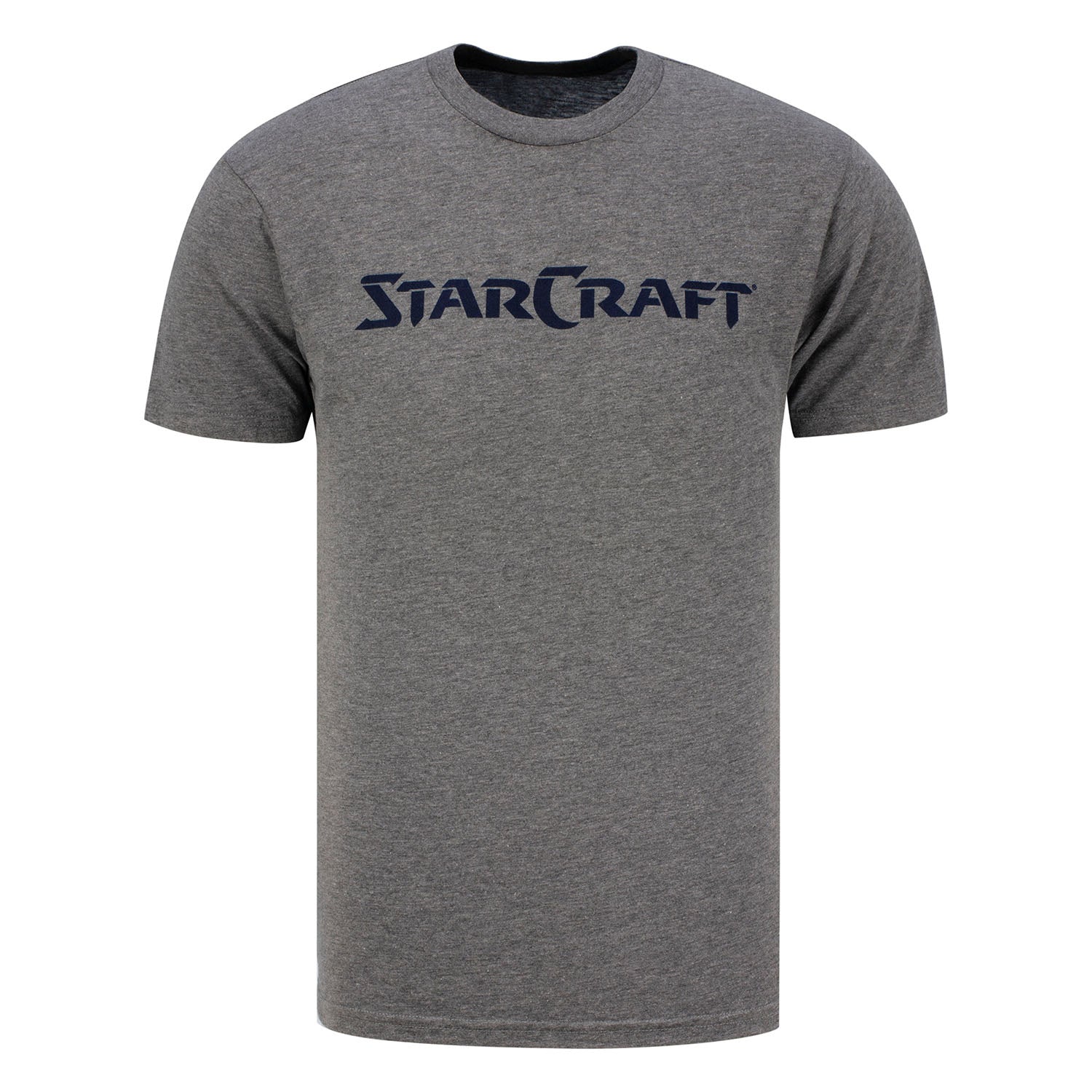 StarCraft Grey T-Shirt - Front View with StarCraft Logo