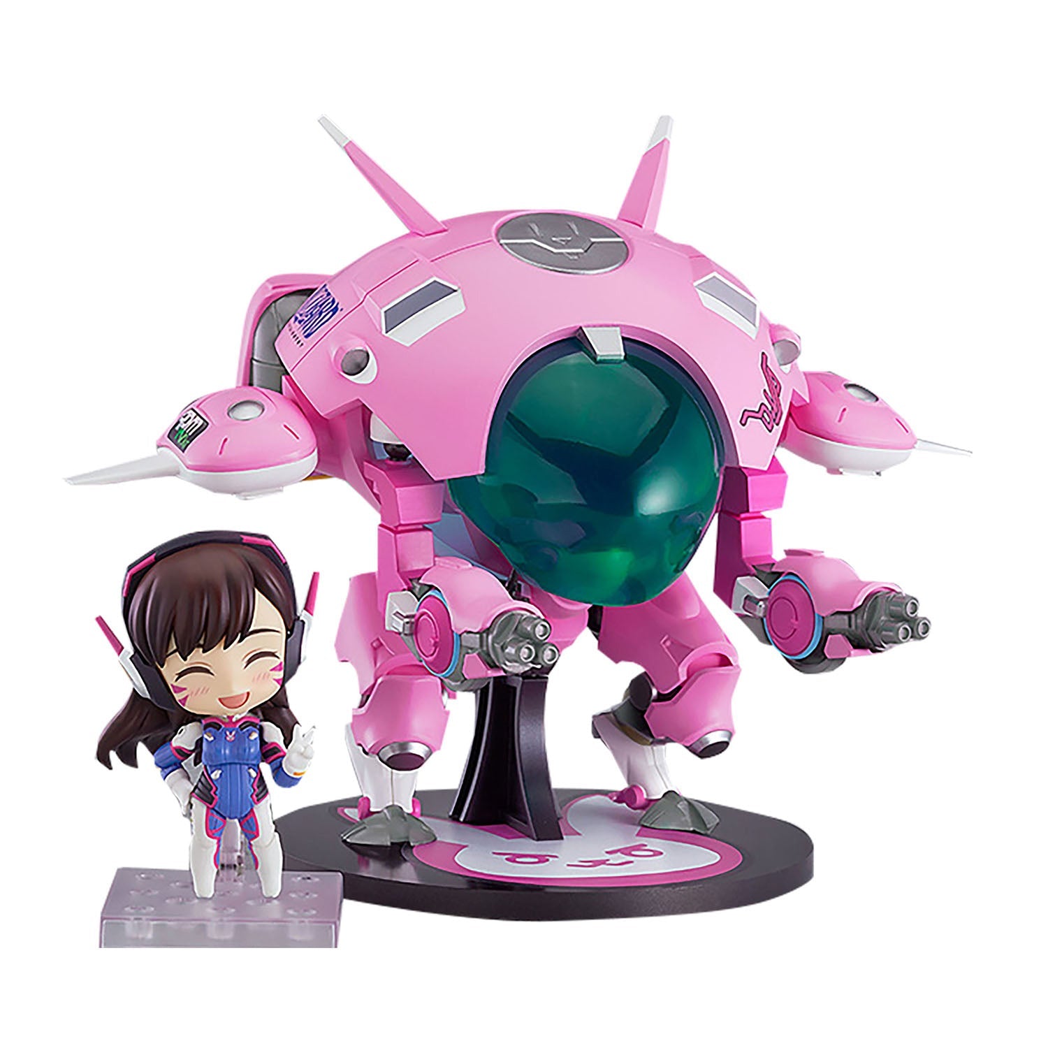 Overwatch Nendoroid Jumbo MEKA Classic Skin Edition in Pink - Front Right View