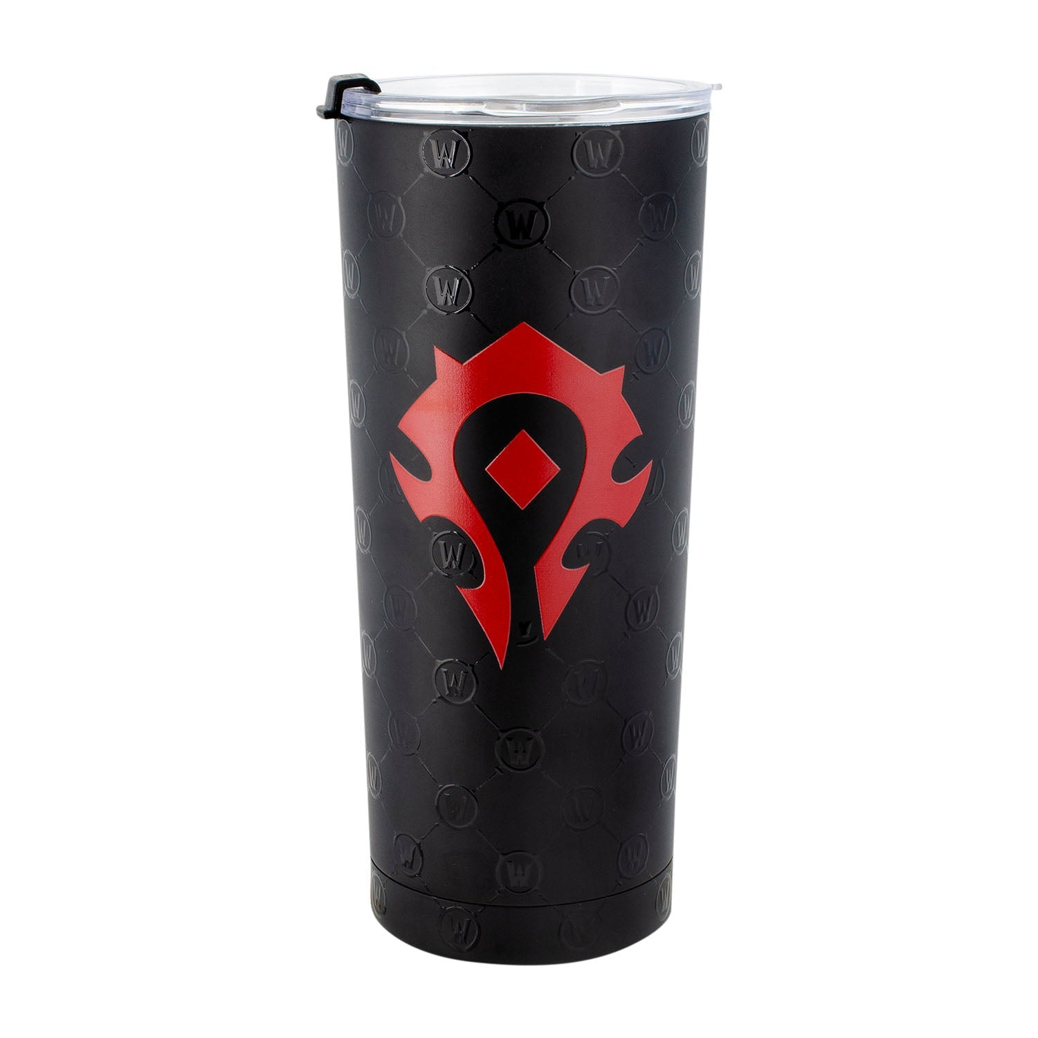 World of Warcraft Horde 650ml Stainless Steel Tumbler in Red and Black - Front View