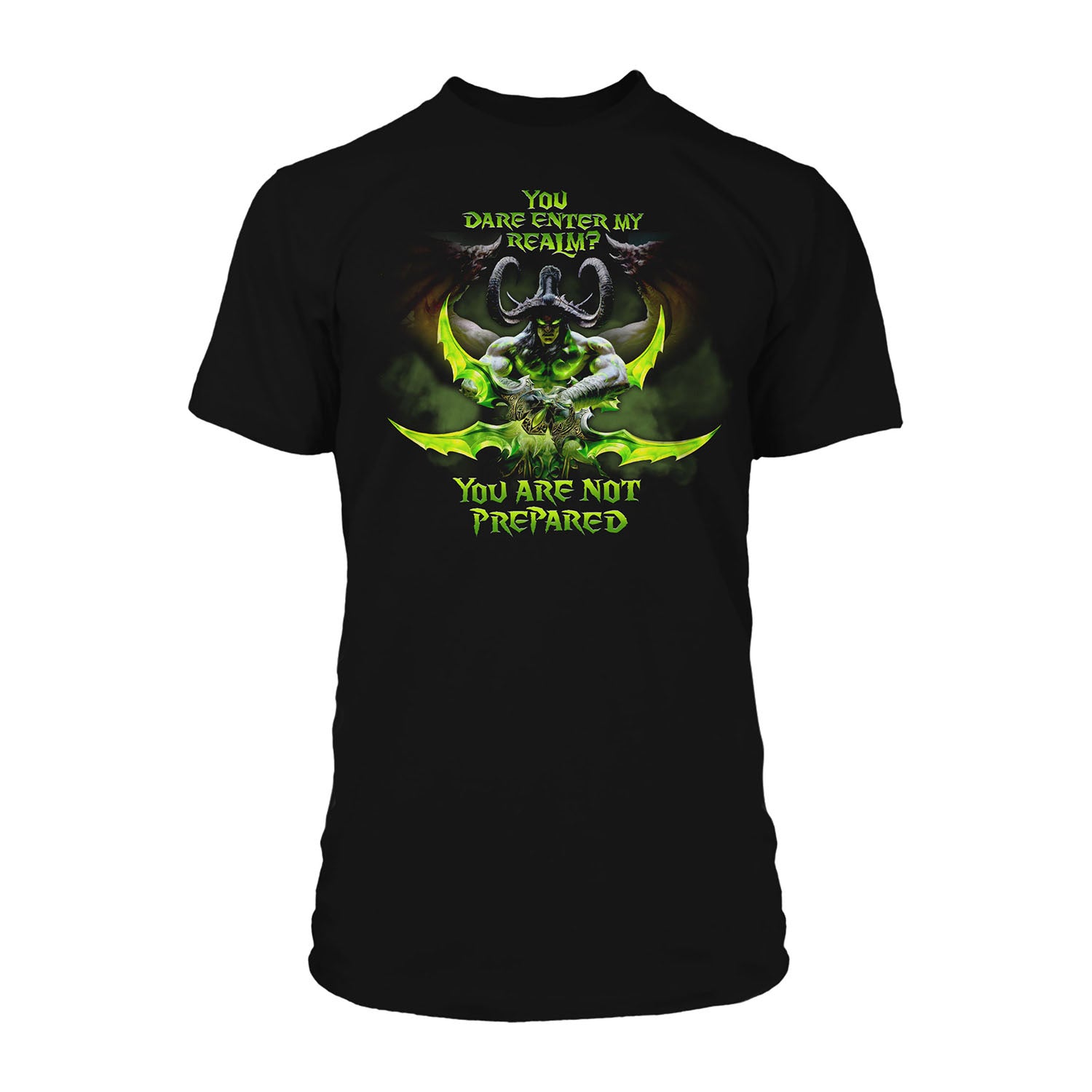 World of Warcraft Burning Crusade Classic J!NX Black T-Shirt - Front View