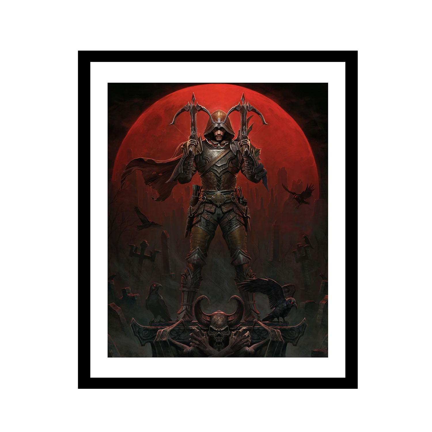 Diablo Demon Hunter 40.5 x 51 cm Framed Print - Front View