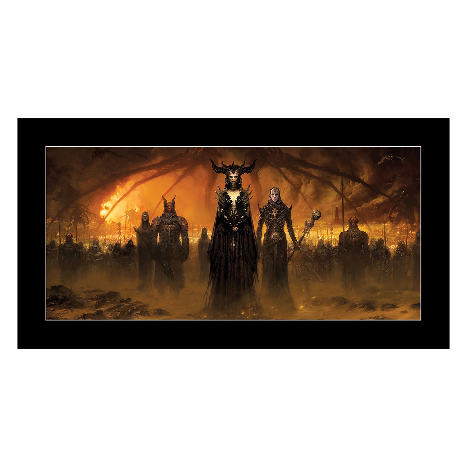 Diablo IV - Lilith, Daughter of Hatred 30.5 x 66 cm Matted Print - Front View