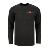 Diablo IV Charcoal Long Sleeve T-Shirt - Front View with Diablo IV Logo