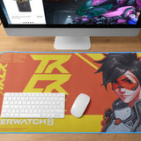 Overwatch 2 Tracer Gaming Desk Mat - Overhead View