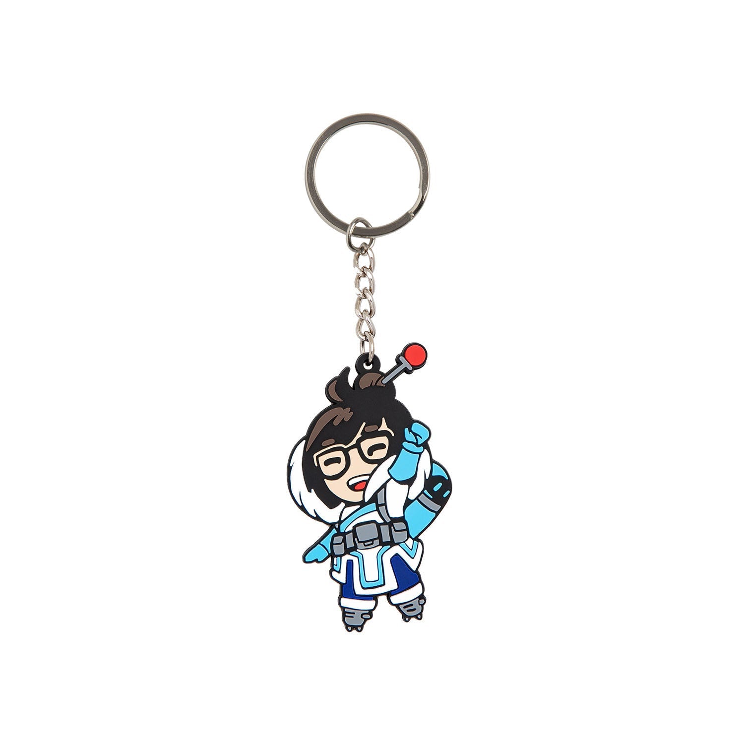 Overwatch Mei J!NX Flat Keyring in Blue - Front View