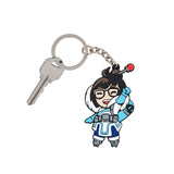 Overwatch Mei J!NX Flat Keyring in Blue - Front Left View