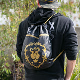 World of Warcraft Alliance Loot Bag in Black - Back View