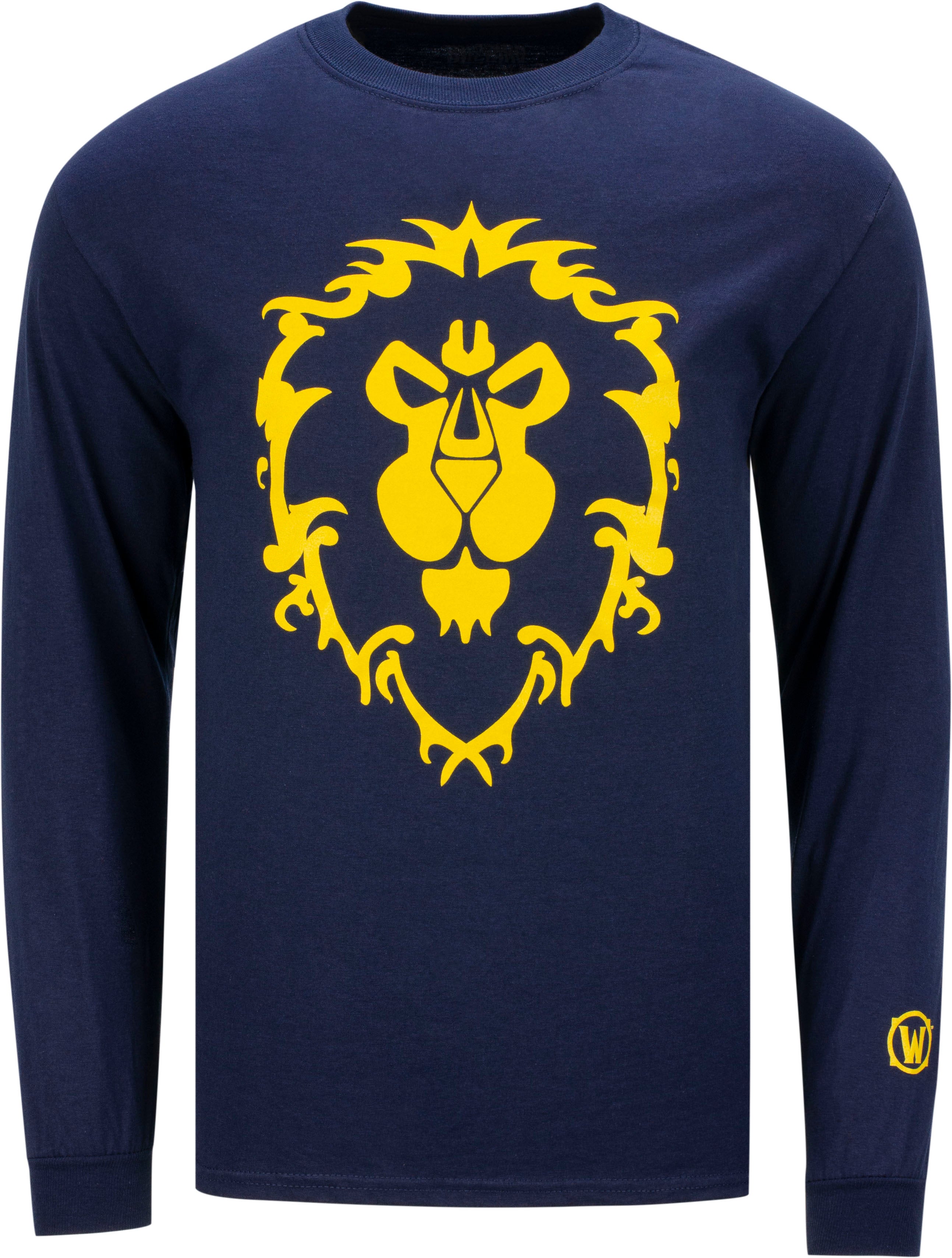 World of Warcraft Alliance Navy Long Sleeve T-Shirt - Front View
