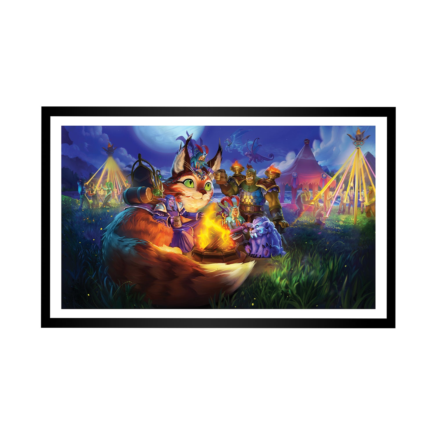 World of Warcraft A Midsummer’s Night 35.5 x 61 cm Framed Print - Front View