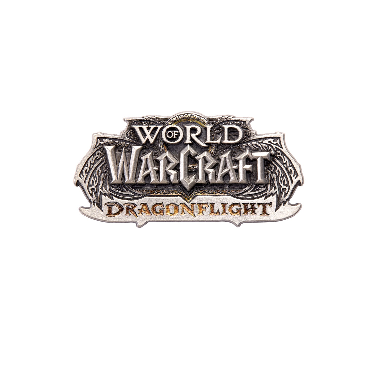 World of Warcraft Dragonflight Logo Collector's Edition Pin - Close Up View