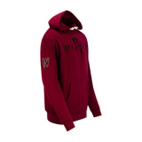 Diablo IV Heavy Weight Patch Burgundy Pullover Hoodie - Right Side View